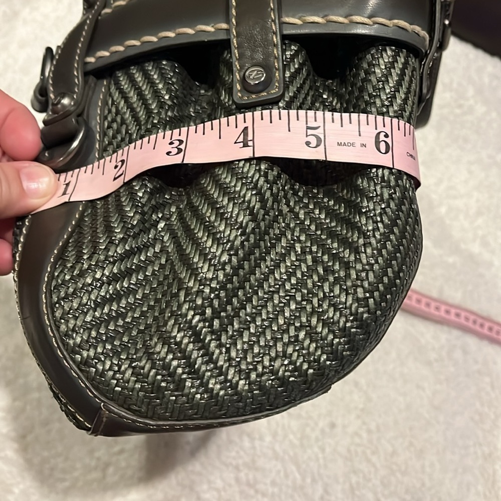 Francesco Biasia Gray Shoulder Bag Double Strap Magnetic Closure - Picture 11 of 15